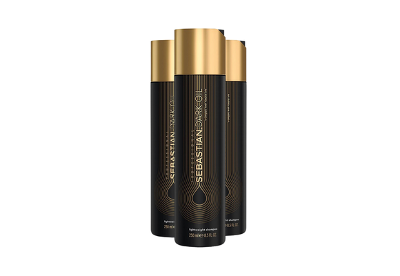 Sebastian Dark Oil Shampoo 250ml - 3 stuks - Voordeelverpakking