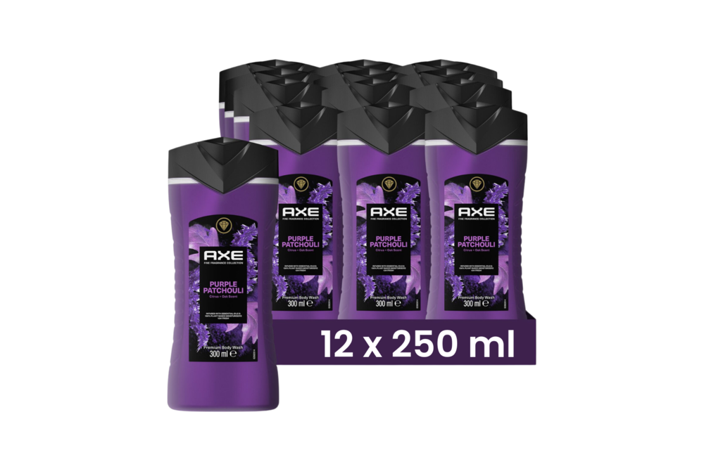 Axe Fine Fragrances Shower Gel Purple Patchouli 300ml 12x