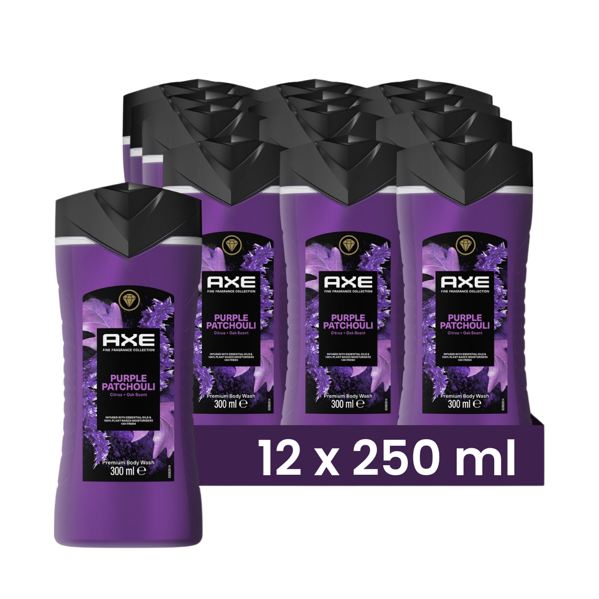 Axe Fine Fragrances Shower Gel Purple Patchouli 300ml 12x