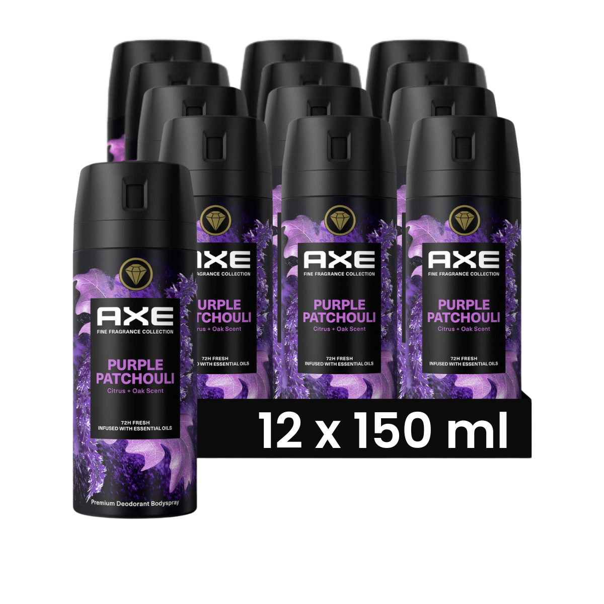 Axe Fine Fragrance BS Purple Patchouli 150ml 12x