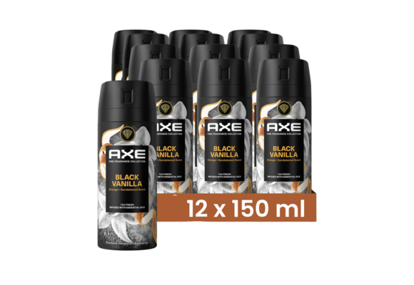 Axe Fine Fragrance BS Black Vanilla 150ml 12x
