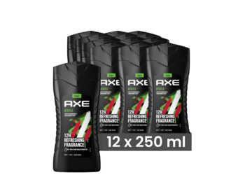 Axe Showergel Afrika 250ML - 12 Stuks - Voordeelverpakking