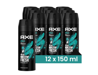 Axe Bodyspray Apollo 150ML - 12 Stuks - Voordeelverpakking