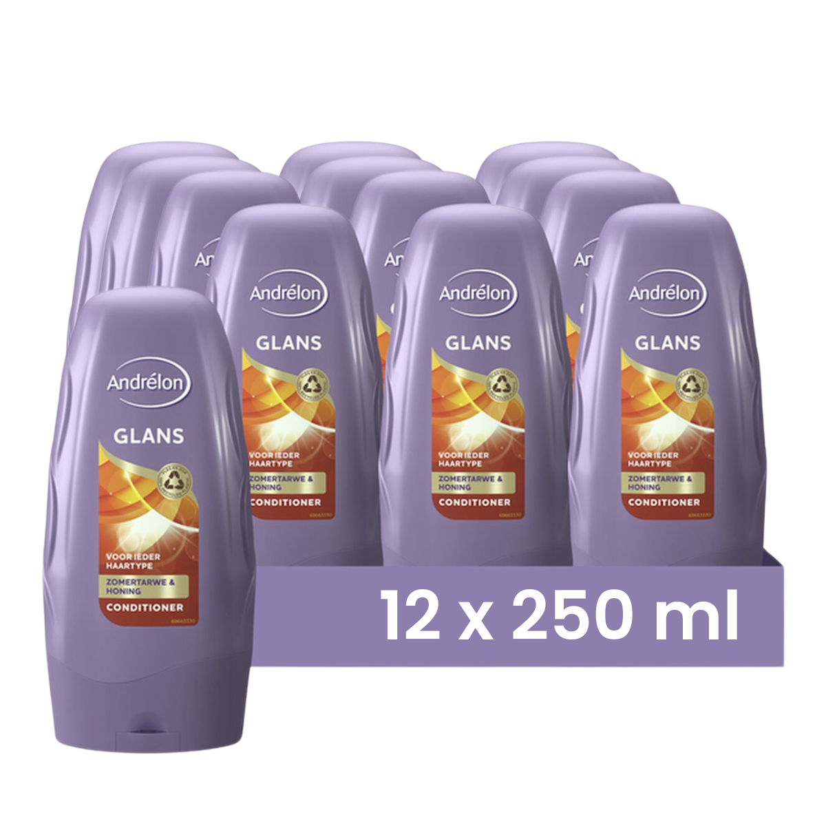 Andrelon Conditioner Glans 250ML  - 12 Stuks - Voordeelverpakking