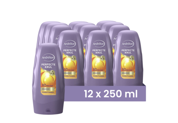 Andrelon Conditioner Perfecte Krul 250ML  - 12 Stuks - Voordeelverpakking