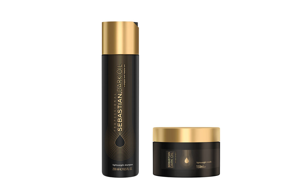 Sebastian - Dark Oil Shampoo 250ml - Dark Oil Mask 150ml - Voordeelverpakking