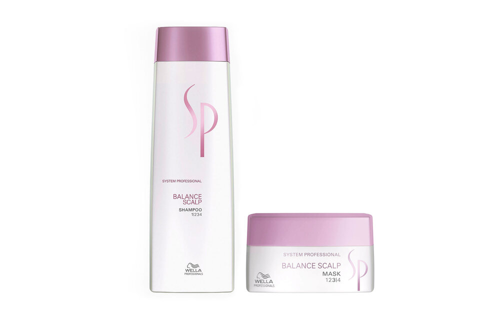 Wella - SP Balance Scalp Shampoo 250ml - Balance Scalp Mask 200ml - Voordeelverpakking -