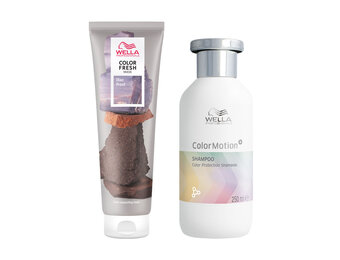 Wella - Color Fresh Mask Lilac Frost 150 ml - Colormotion Shampoo 250ml - Voordeelverpakking