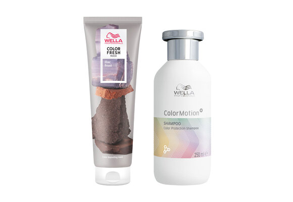 Wella - Color Fresh Mask Lilac Frost 150 ml - Colormotion Shampoo 250ml - Voordeelverpakking