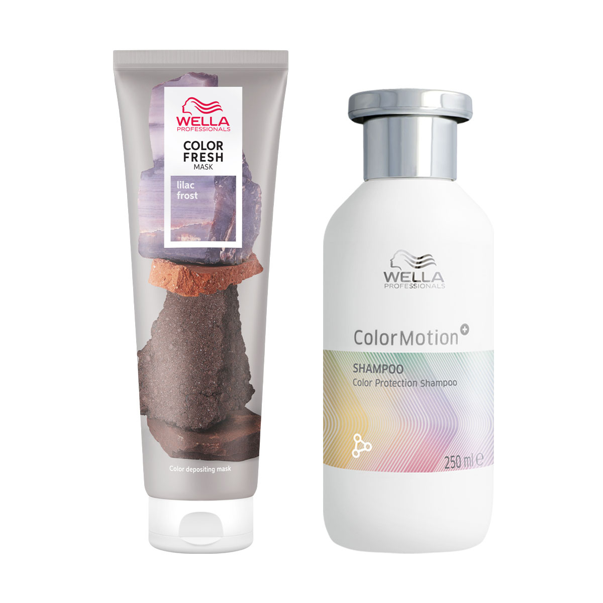 Wella - Color Fresh Mask Lilac Frost 150 ml - Colormotion Shampoo 250ml - Voordeelverpakking