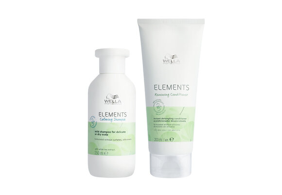 Wella - Elements Calming Shampoo 250ml - Elements Renewing Conditioner 200ml - Voordeelverpakking