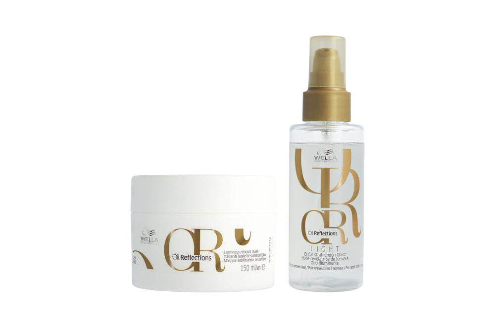 Wella - Oil Reflections Luminous Reboost Mask 150ml - Oil Reflections Light Luminous Reflective Oil Oil 100ml - Voordeelverpakking