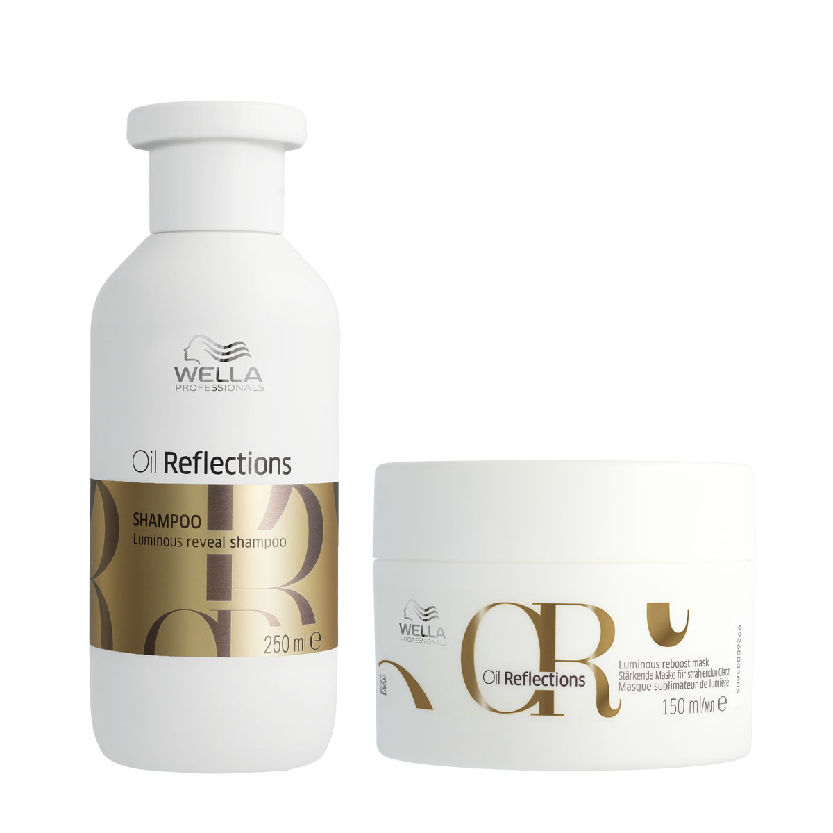 Wella - Oil Reflections Luminous Reveal Shampoo 250ml - Oil Reflections Luminous Reboost Mask 150ml - Voordeelverpakking