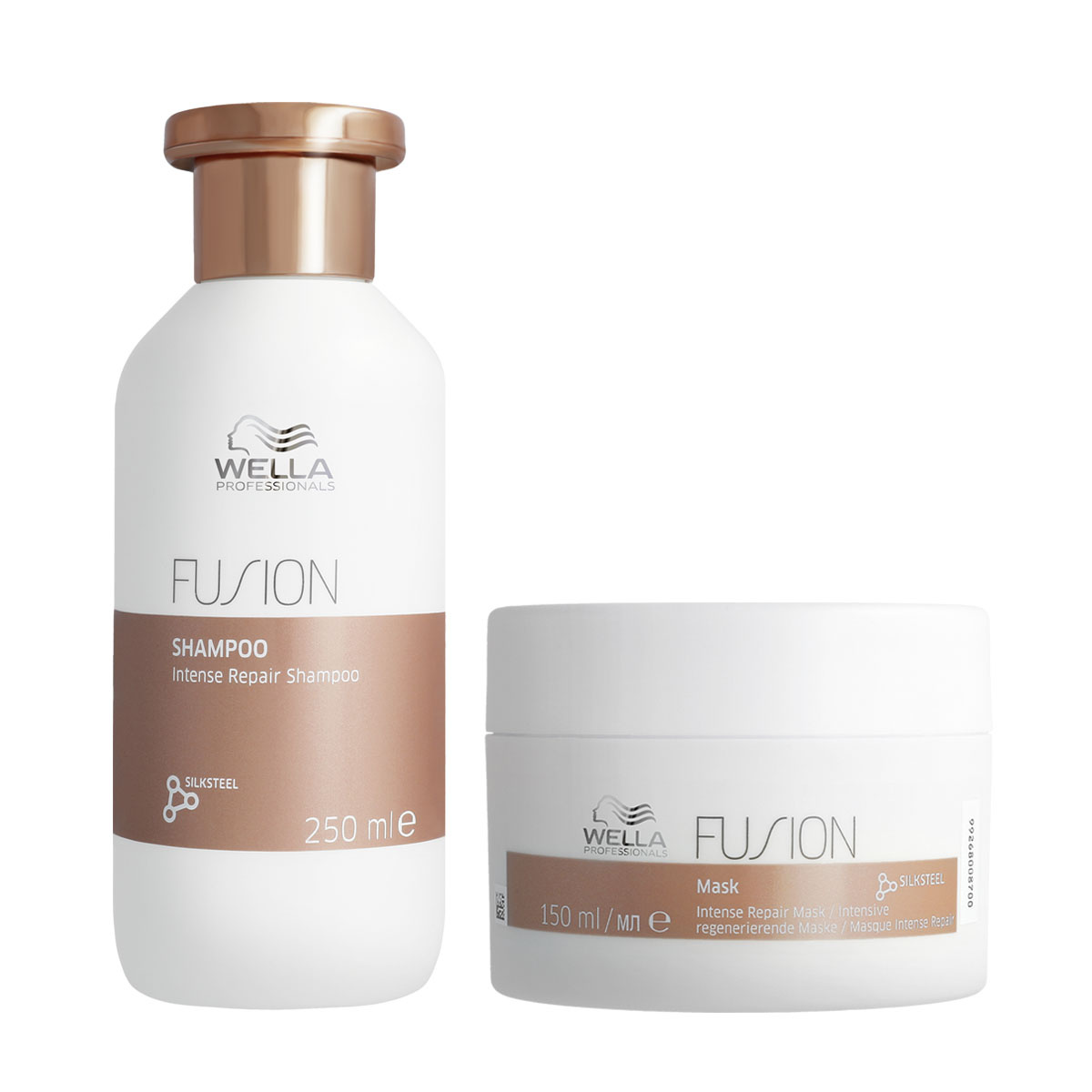 Wella - Fusion Shampoo 250 ml - Fusion Mask 150ml - Voordeelverpakking