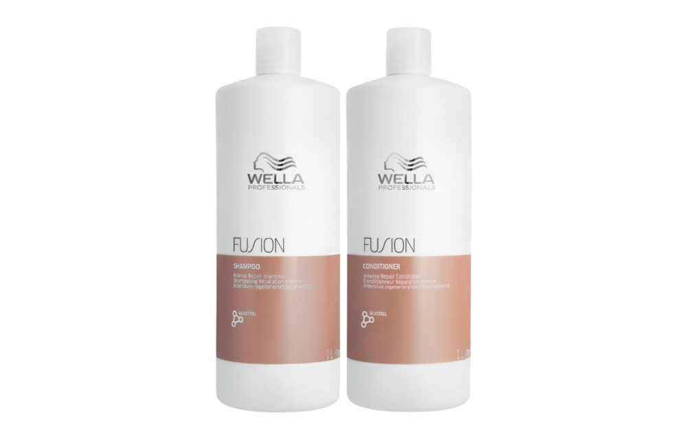 Wella - Fusion Shampoo 1L - Fusion Conditioner 1L - Voordeelverpakking