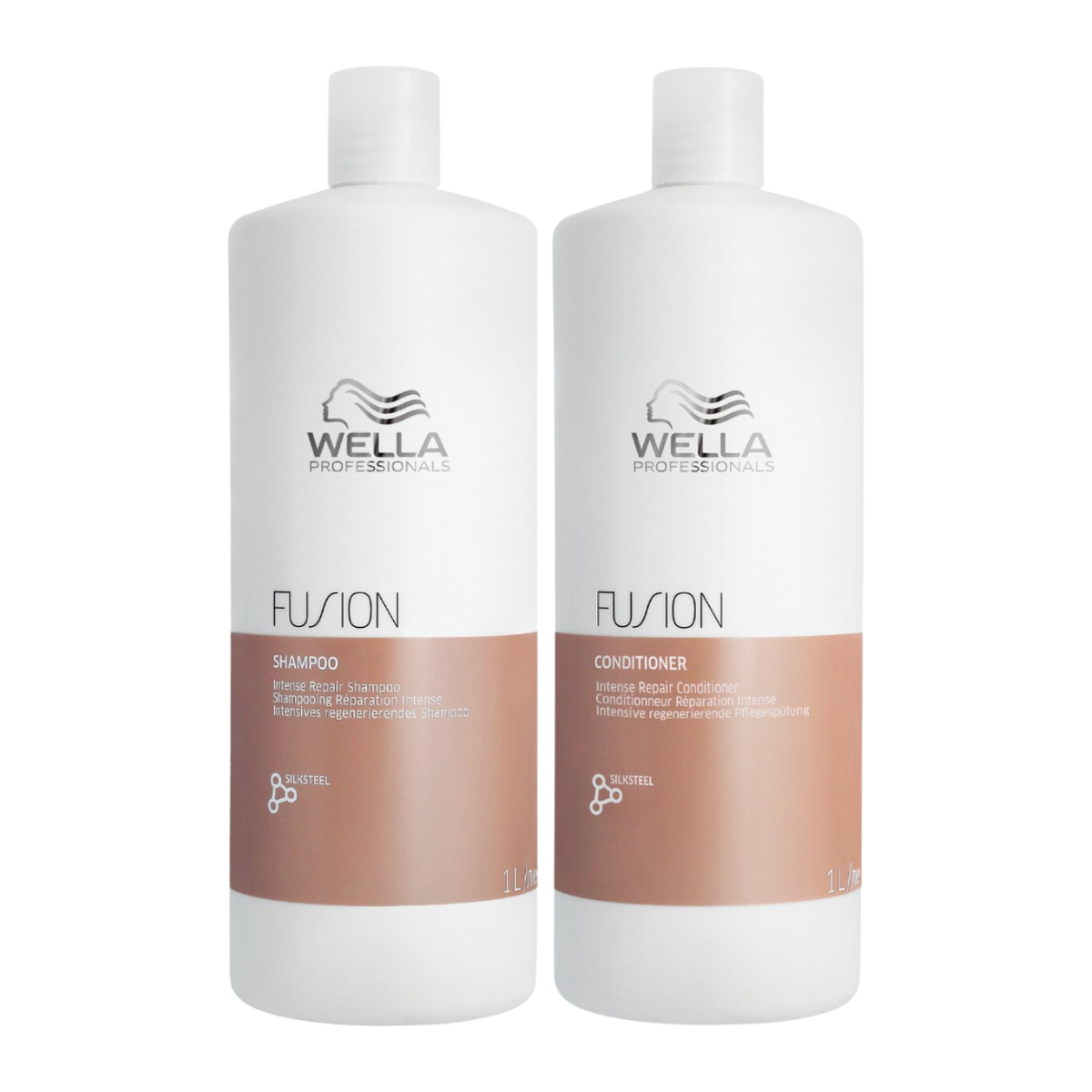 Wella - Fusion Shampoo 1L - Fusion Conditioner 1L  - Voordeelverpakking