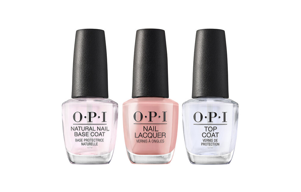 OPI - Natural Nail Base Coat - Dulce de Leche - Top Coat - Voordeelverpakking
