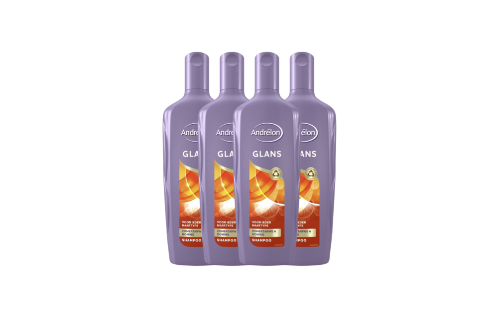 Andrelon Shampoo Glans 300ML x 4 - voordeelverpakking