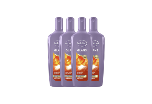 Andrelon Shampoo Glans 300ML x 4 - voordeelverpakking