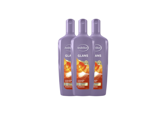 Andrelon Shampoo Glans 300ML x 3 - voordeelverpakking