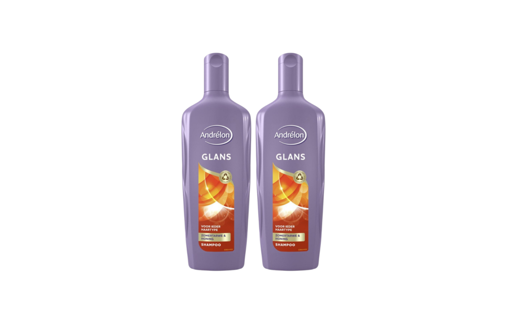 Andrelon Shampoo Glans 300ML x 2 - voordeelverpakking