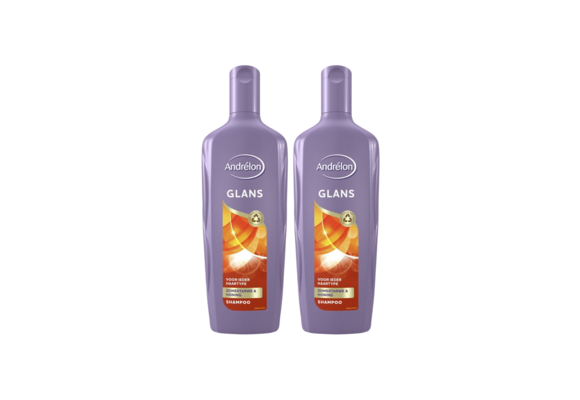 Andrelon Shampoo Glans 300ML x 2 - voordeelverpakking