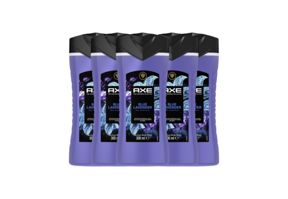 Axe Douchegel Blue Lavender 300 ml x 5 - voordeelverpakking