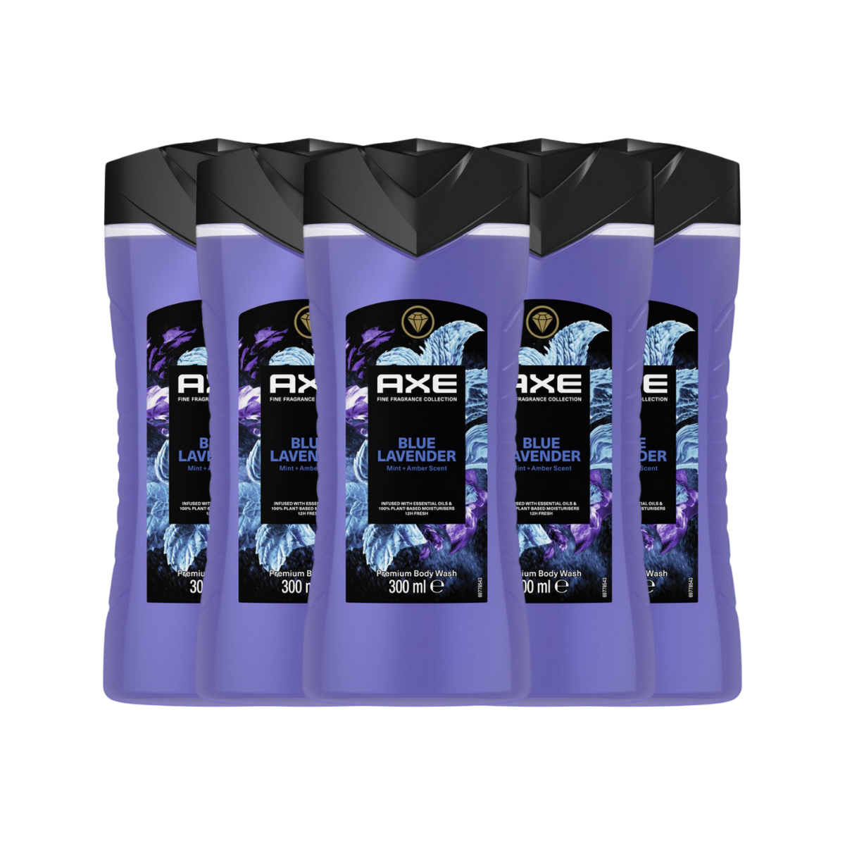 Axe Douchegel Blue Lavender 300 ml x 5 - voordeelverpakking