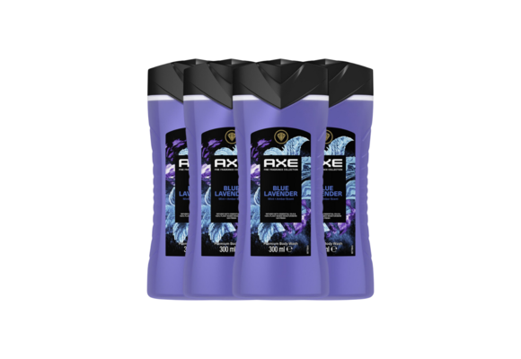 Axe Douchegel Blue Lavender 300 ml x 4 - voordeelverpakking