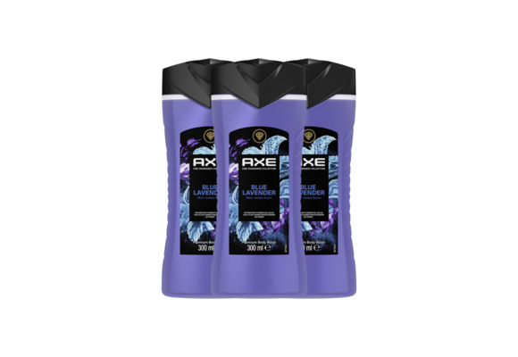 Axe Douchegel Blue Lavender 300 ml x 3 - voordeelverpakking