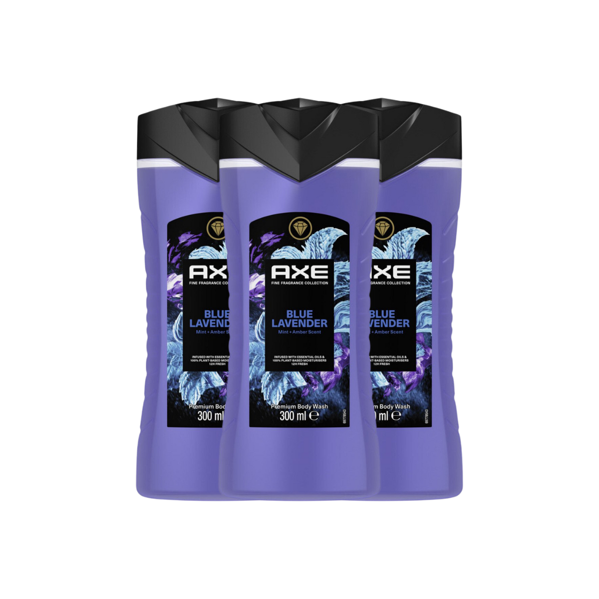 Axe Douchegel Blue Lavender 300 ml x 3 - voordeelverpakking