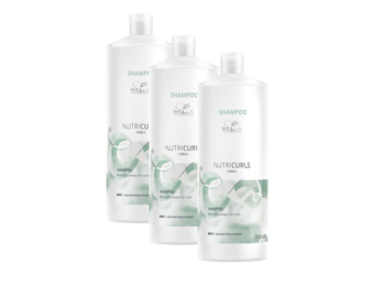 Wella Professionals Nutricurls Shampoo for Curls 1000ML - 3 Stuks - Voordeelverpakking