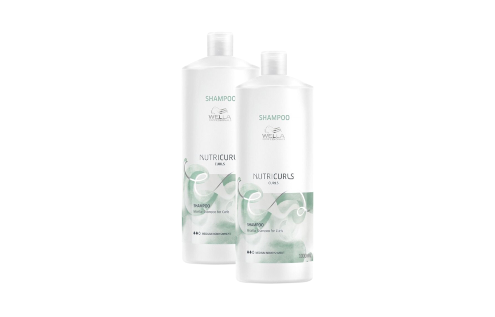 Wella Professionals Nutricurls Shampoo for Curls 1000ML - 2 Stuks - Voordeelverpakking