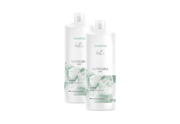 Wella Professionals Nutricurls Shampoo for Curls 1000ML - 2 Stuks - Voordeelverpakking