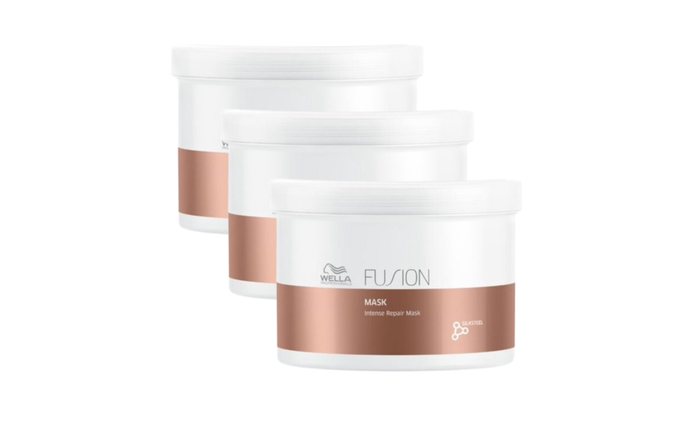 Wella Herstellend Haar Masker Fusion - 500ml - 3 Stuks - Voordeelverpakking