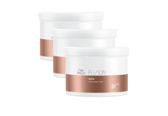 Wella Herstellend Haar Masker Fusion - 500ml - 3 Stuks - Voordeelverpakking