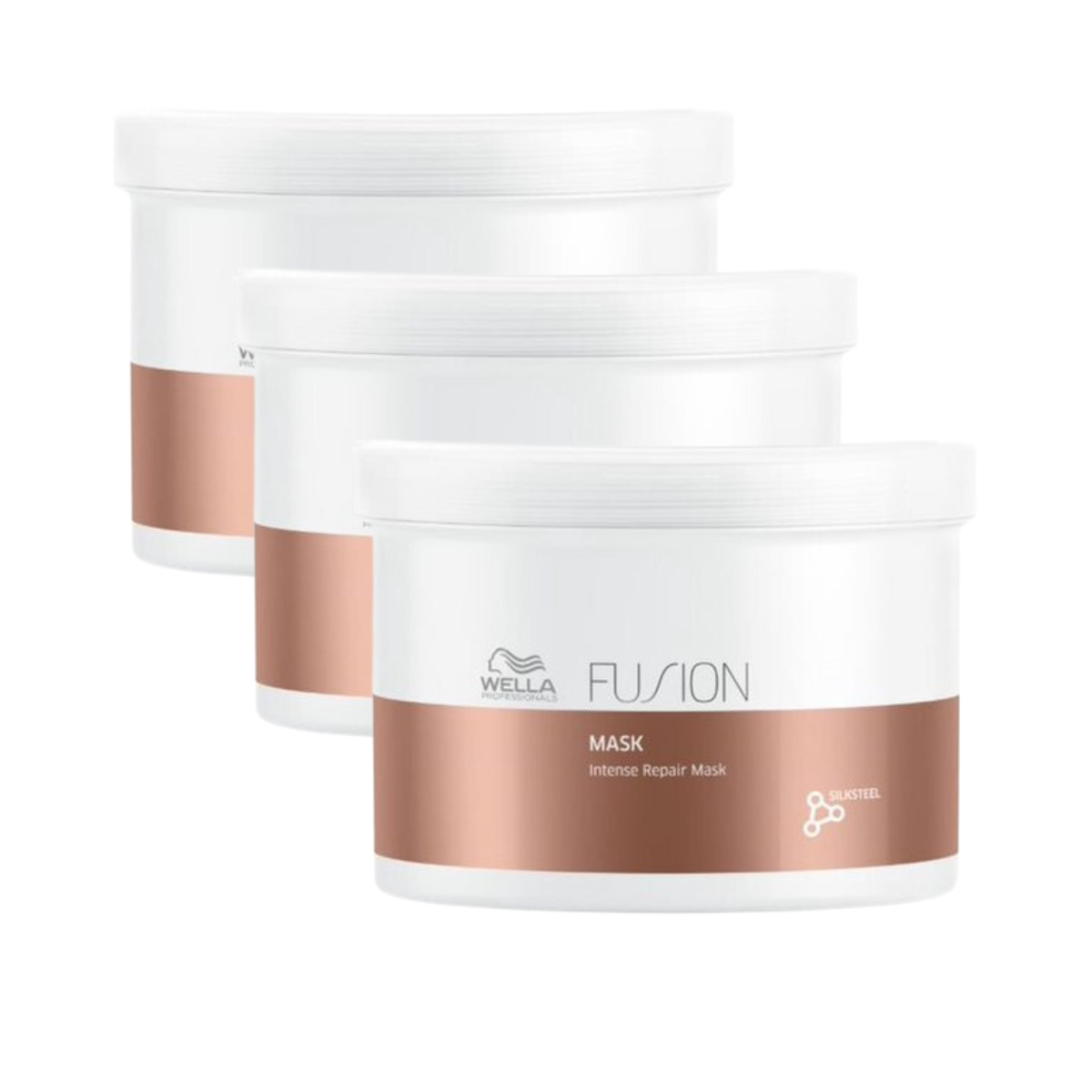 Wella Herstellend Haar Masker Fusion - 500ml - 3 Stuks - Voordeelverpakking