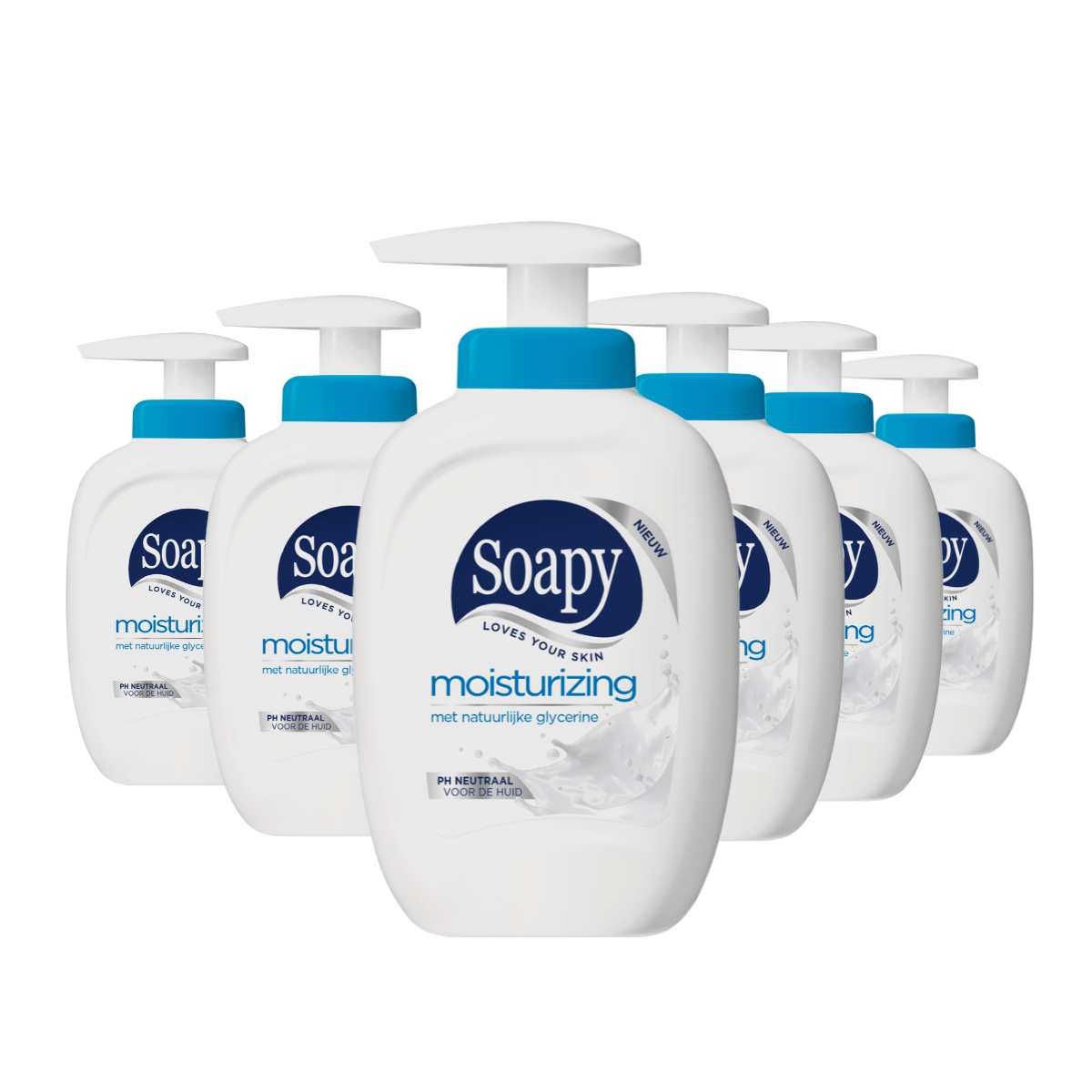 Soapy moisturizing pomp - 6 Stuks - Voordeelverpakking