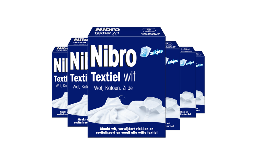 Nibro Textiel wit - 6 Stuks - Voordeelverpakking