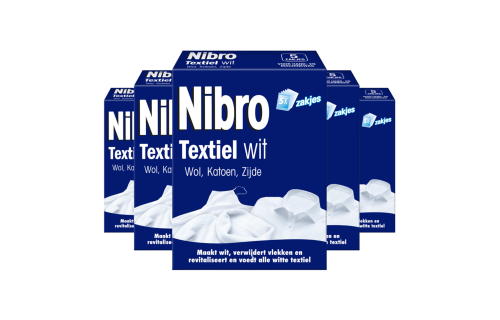 Nibro Textiel wit - 5 Stuks - Voordeelverpakking