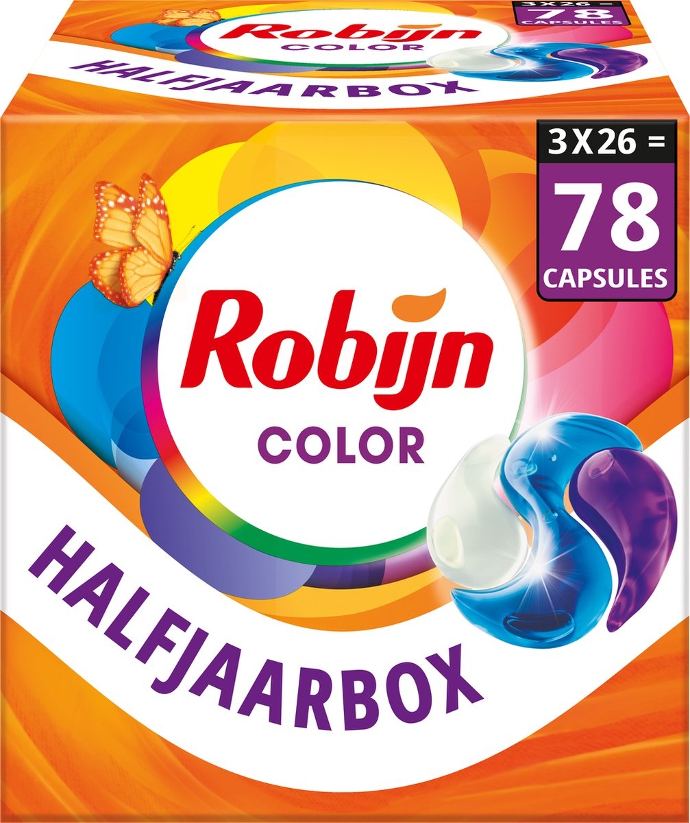 Robijn Classic Color 3-in-1 Wascapsules - 26 wasbeurten