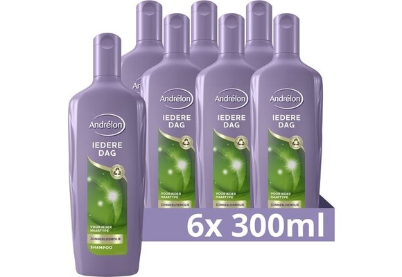 Andrélon Classic Iedere Dag Shampoo - 6 x 300 ml - Voordeelverpakking