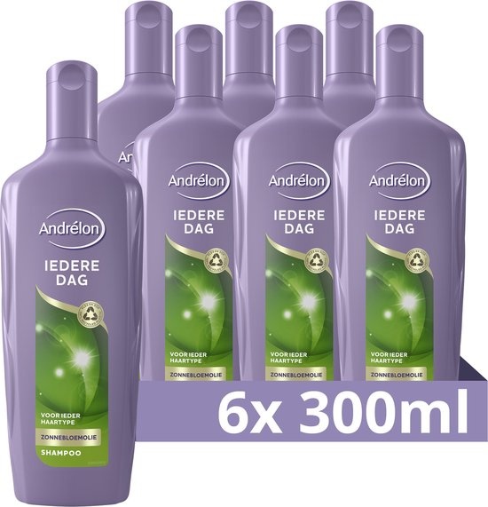 Andrélon Classic Iedere Dag Shampoo - 6 x 300 ml - Voordeelverpakking