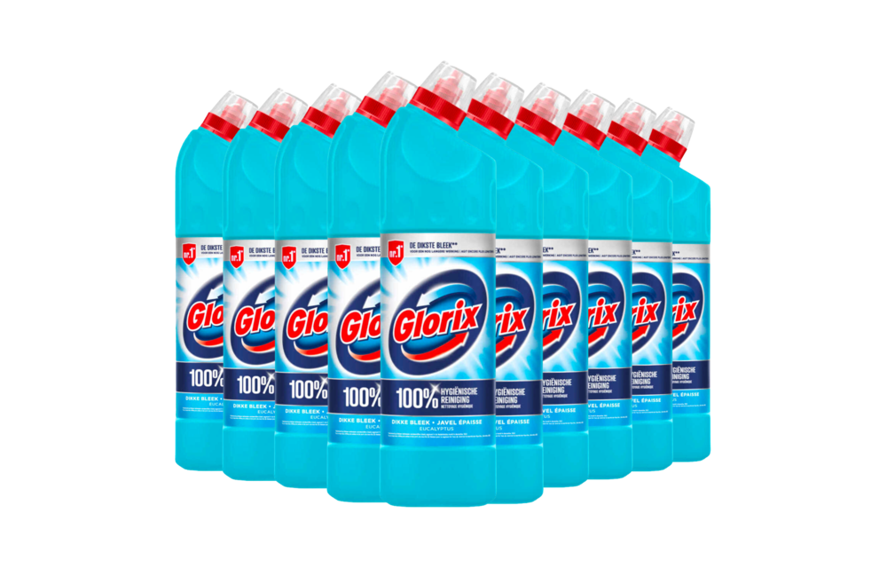 Glorix Bleek Eucalyptus 750ML - 15 Stuks - Voordeelverpakking
