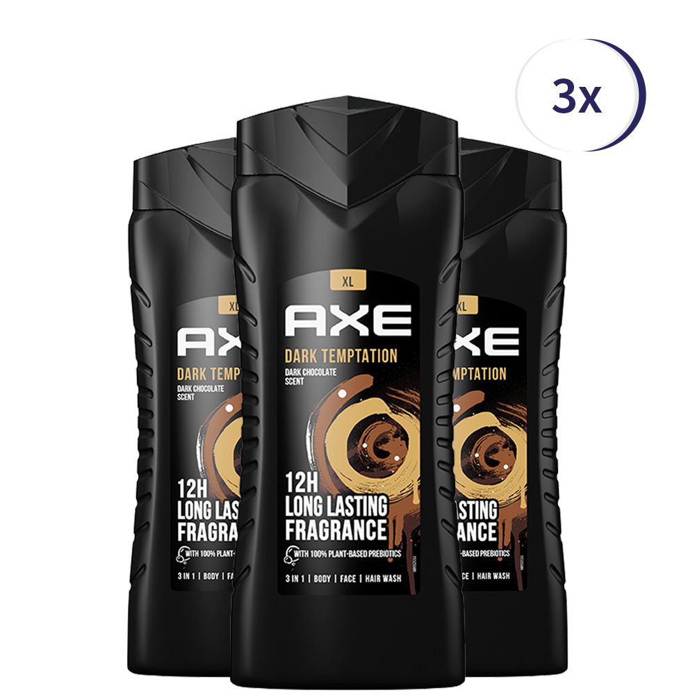 Axe Dark Temptation Showergel - 12 x 400 ml - Voordeelverpakking