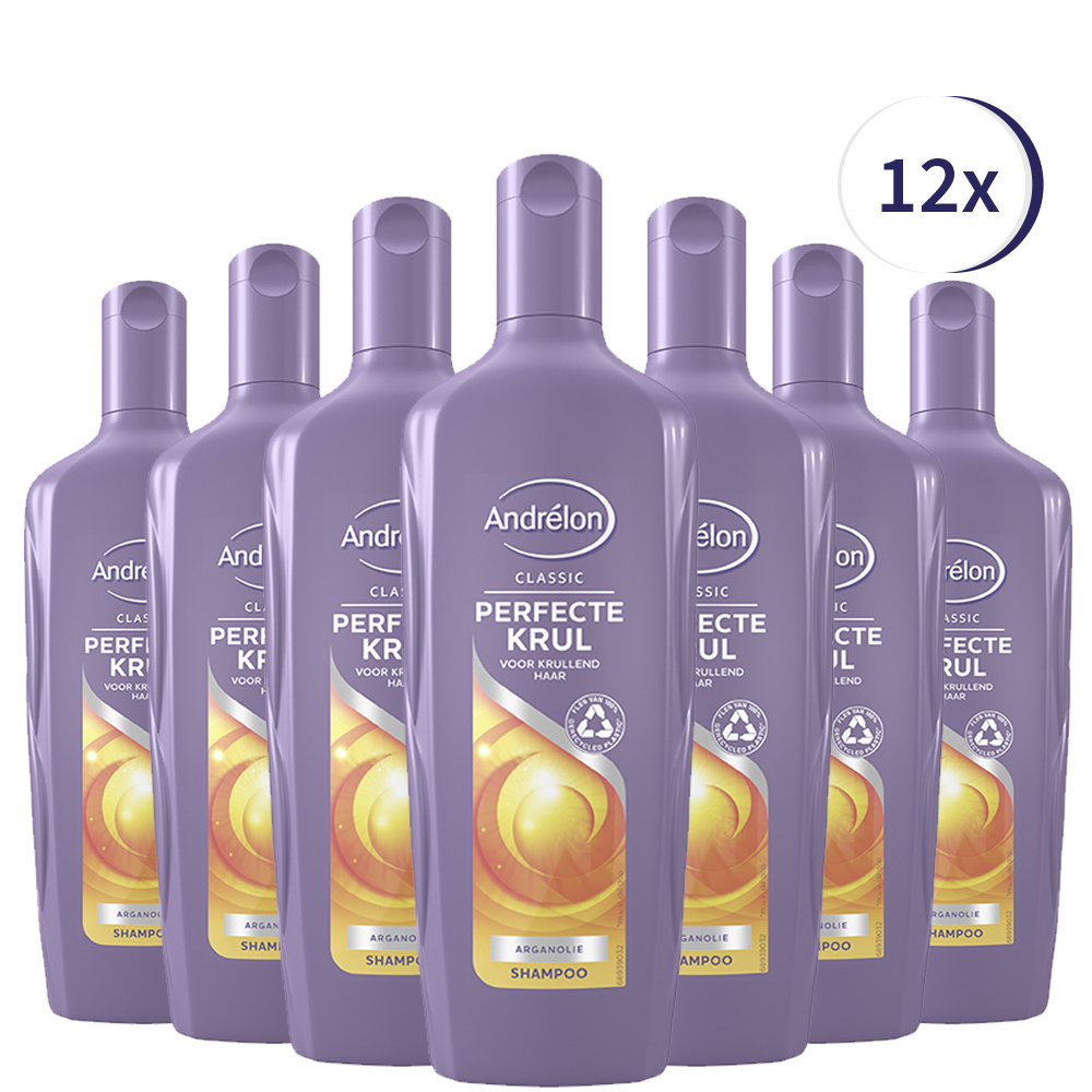 Andrélon Perfecte Krul Shampoo - 12 x 300 ml - Voordeelverpakking