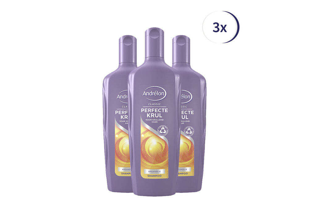 Andrélon Perfecte Krul Shampoo - 3 x 300 ml - Voordeelverpakking