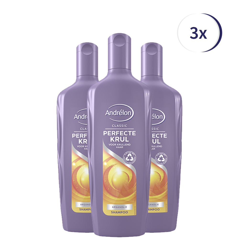 Andrélon Perfecte Krul Shampoo - 3 x 300 ml - Voordeelverpakking