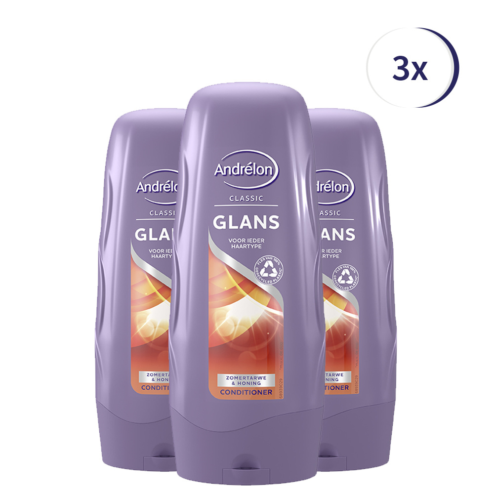 Andrélon Classic Glans Conditioner - 3 x 300 ml - Voordeelverpakking