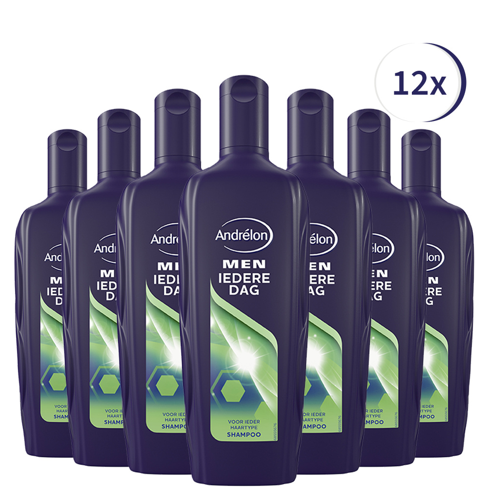 Andrelon Shampoo Men Iedere Dag 300ML - 12 Stuks - Voordeelverpakking